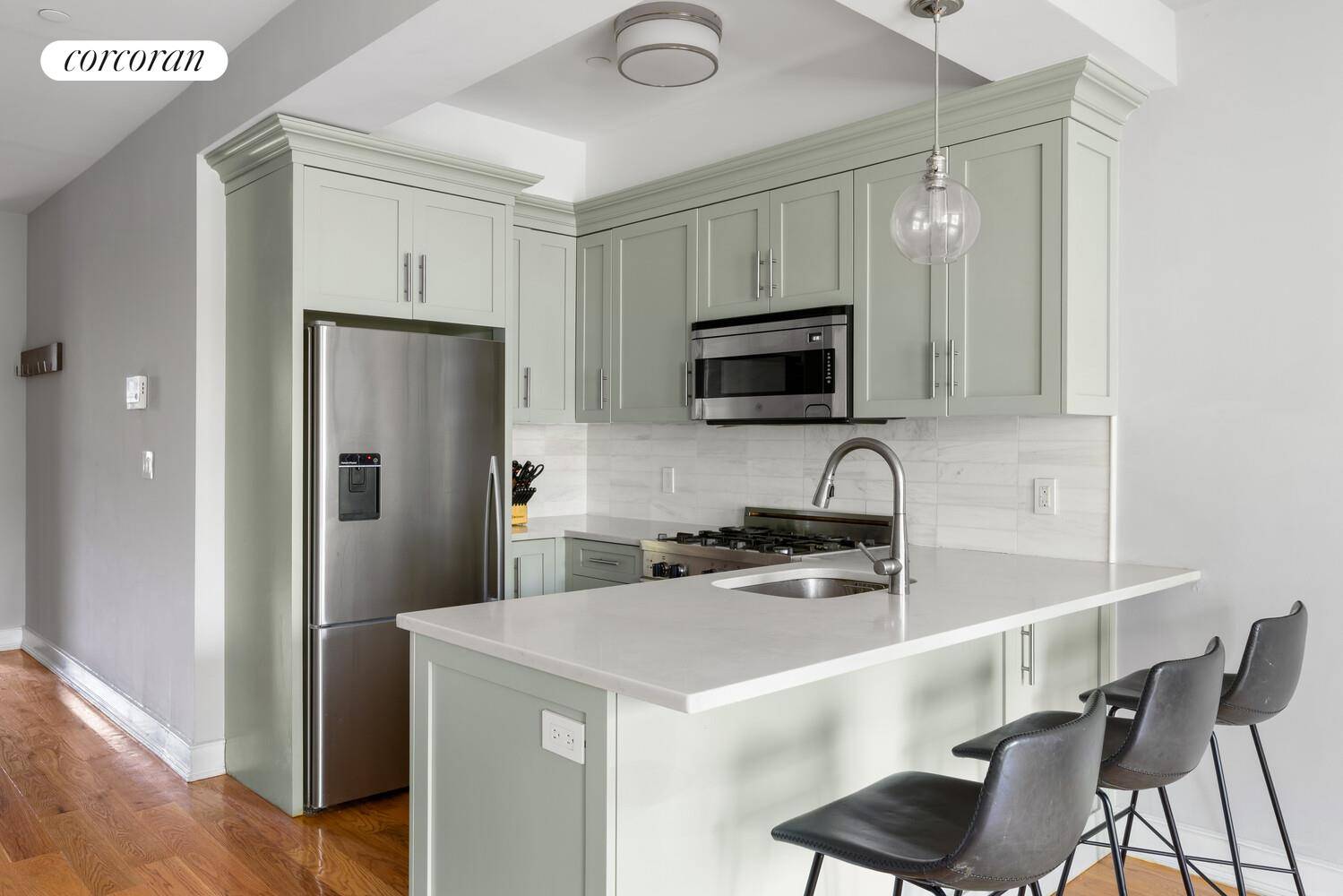 Tucked away on a quiet, tree lined block in the heart of Clinton Hill, this thoughtfully designed duplex condo offers over 1, 200 square feet of indoor living space and ...