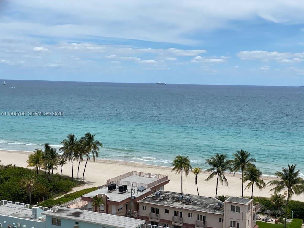Rare high floor 2BR 2BA corner unit with wraparound balcony and direct East Ocean views.
