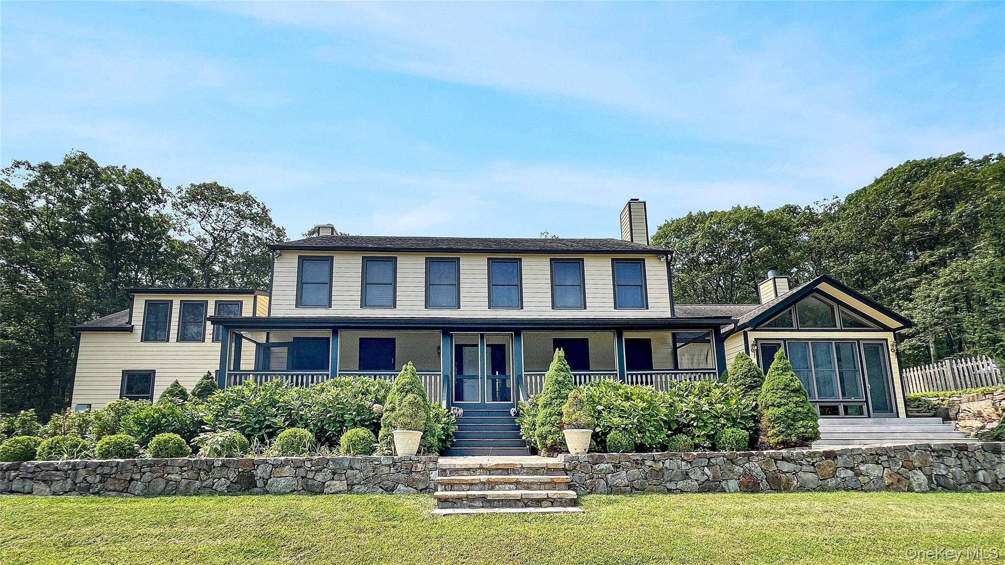 One of a kind hilltop estate in the Haldane School District.