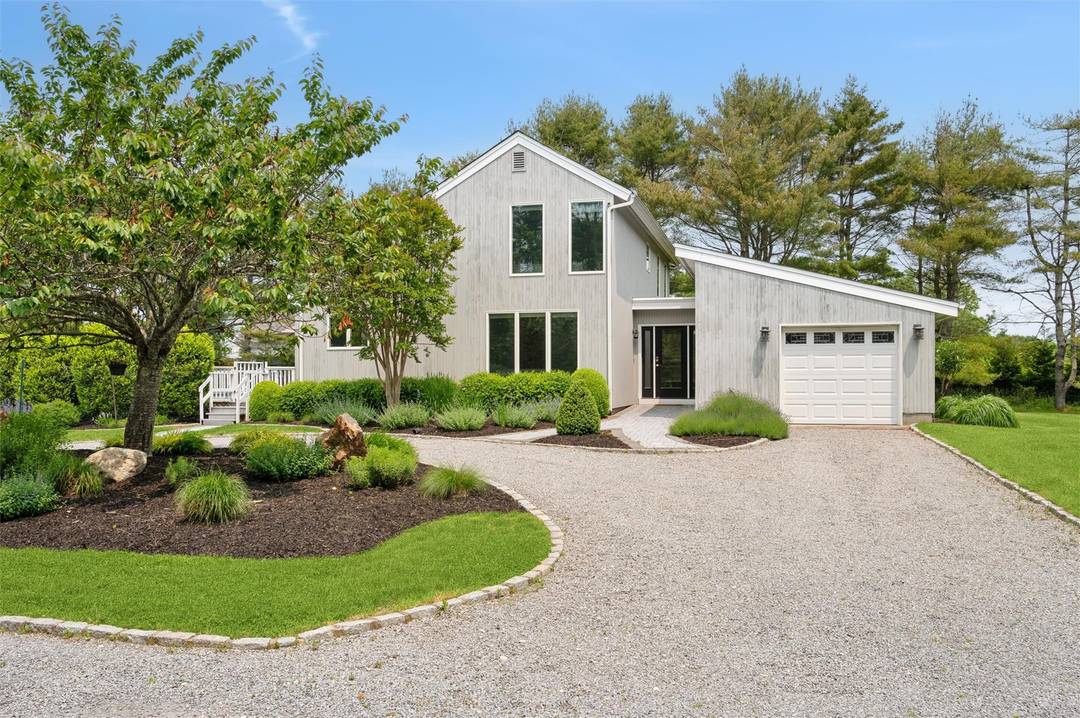 South of the Highway, Immaculate Westhampton Home on Private Flag Lot.