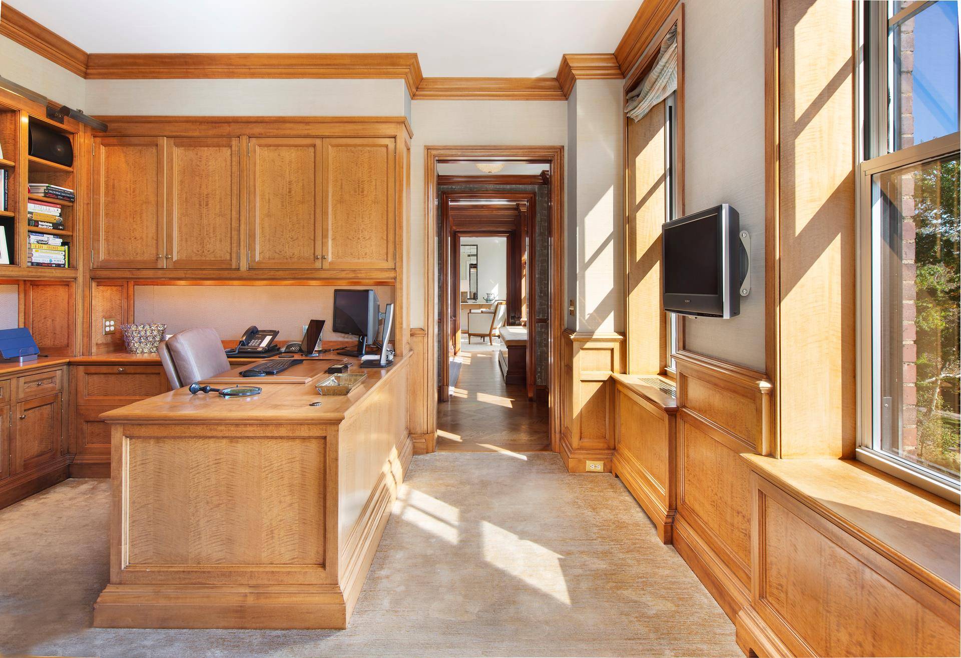 This breathtaking home was seamlessly combined, renovated with the highest level of finishes, and offers nearly 60 feet of Park frontage.