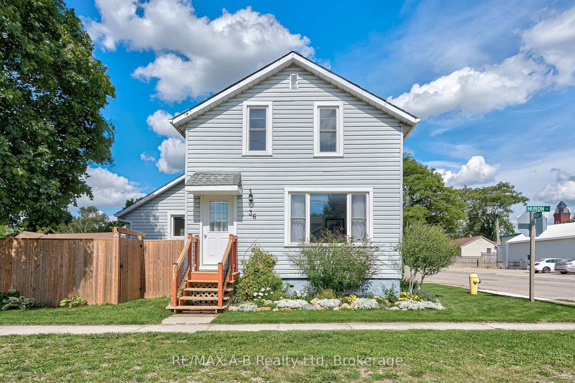 Welcome to 36 Huron Street, a beautifully updated home nestled in the charming community of Seaforth, Ontario.