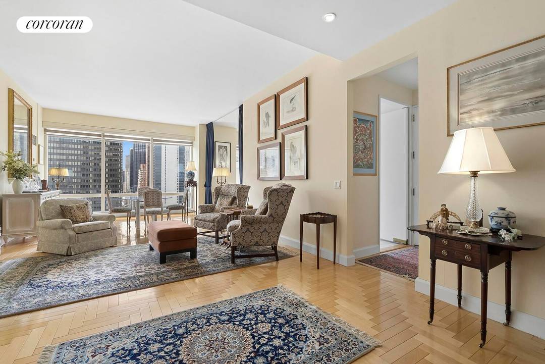 Panoramic Skyline amp ; River Views from a Premier Corner Residence Situated on the 33rd floor of 845 United Nations Plaza, this expansive corner two bedroom, two bath home captures ...
