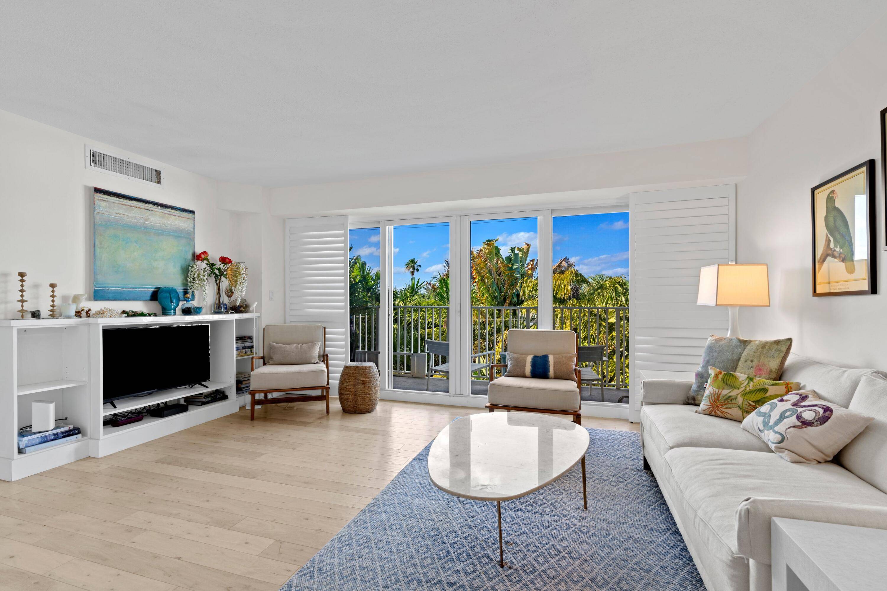 This bright 2 bedroom, 2 bathroom condominium, located near Palm Beach Island's midtown, is a true gem.