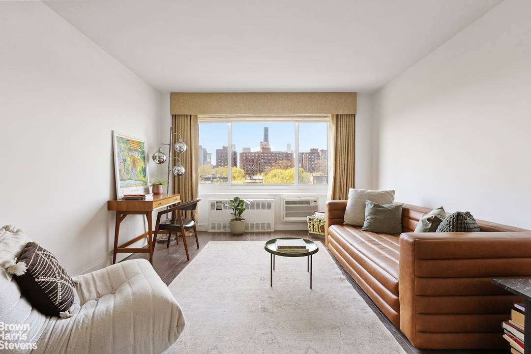 Bright and airy apartment 710 at 185 Hall Street is a thoughtfully updated one bedroom, one bathroom cooperative with open city views and exceptional storage throughout.