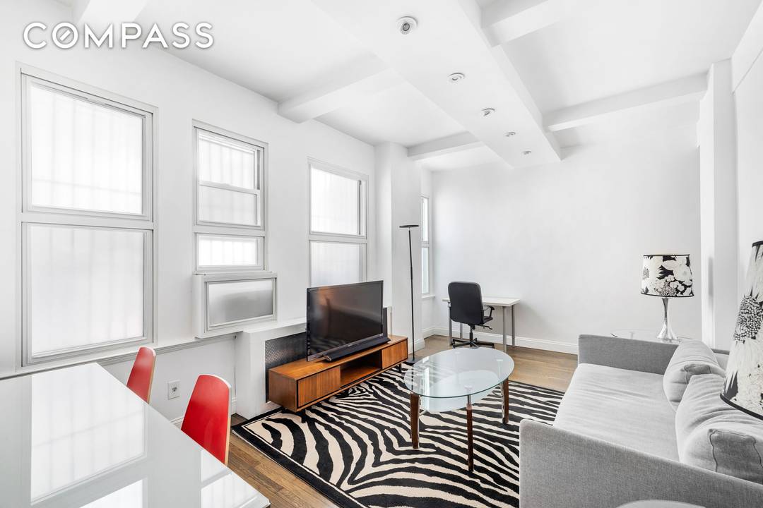 Loft like and pin drop quiet, this pre war coop offers an oasis in the heart of NoMad Manhattan's quintessential live work play neighborhood.