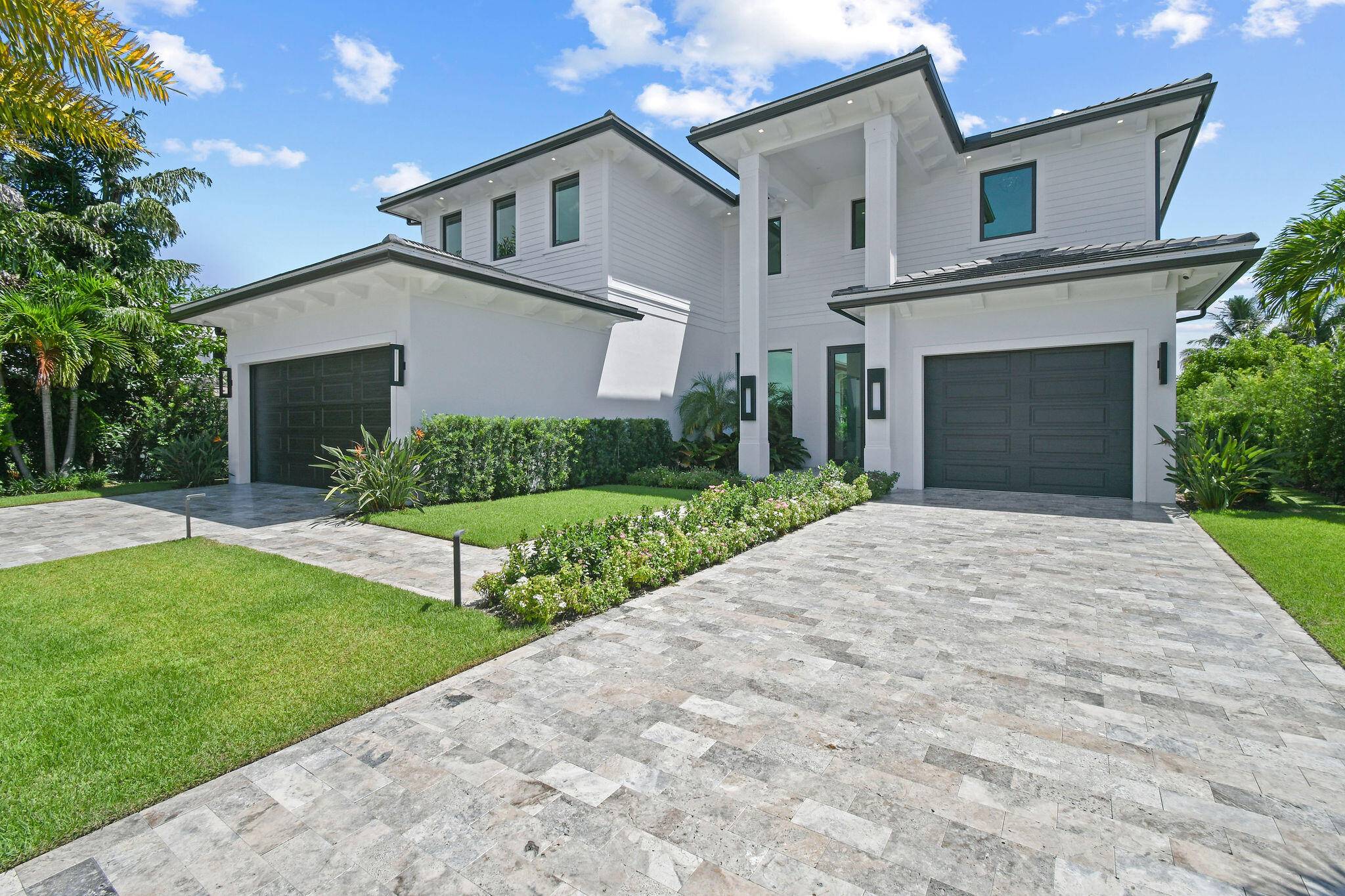 Stunning brand new waterfront home with brand new dock, and no fixed bridges separating you from the open water !