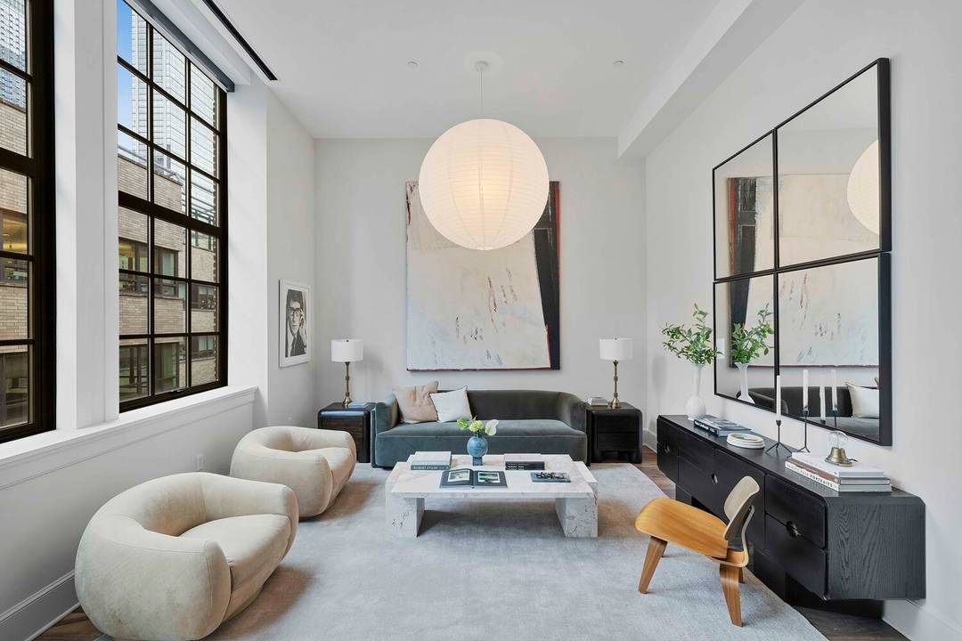 We are proud to present an exceptional two bedroom residence at The Inkwell, where soaring 13 foot ceilings, monumental steel framed windows, and richly detailed interiors create a remarkable sense ...