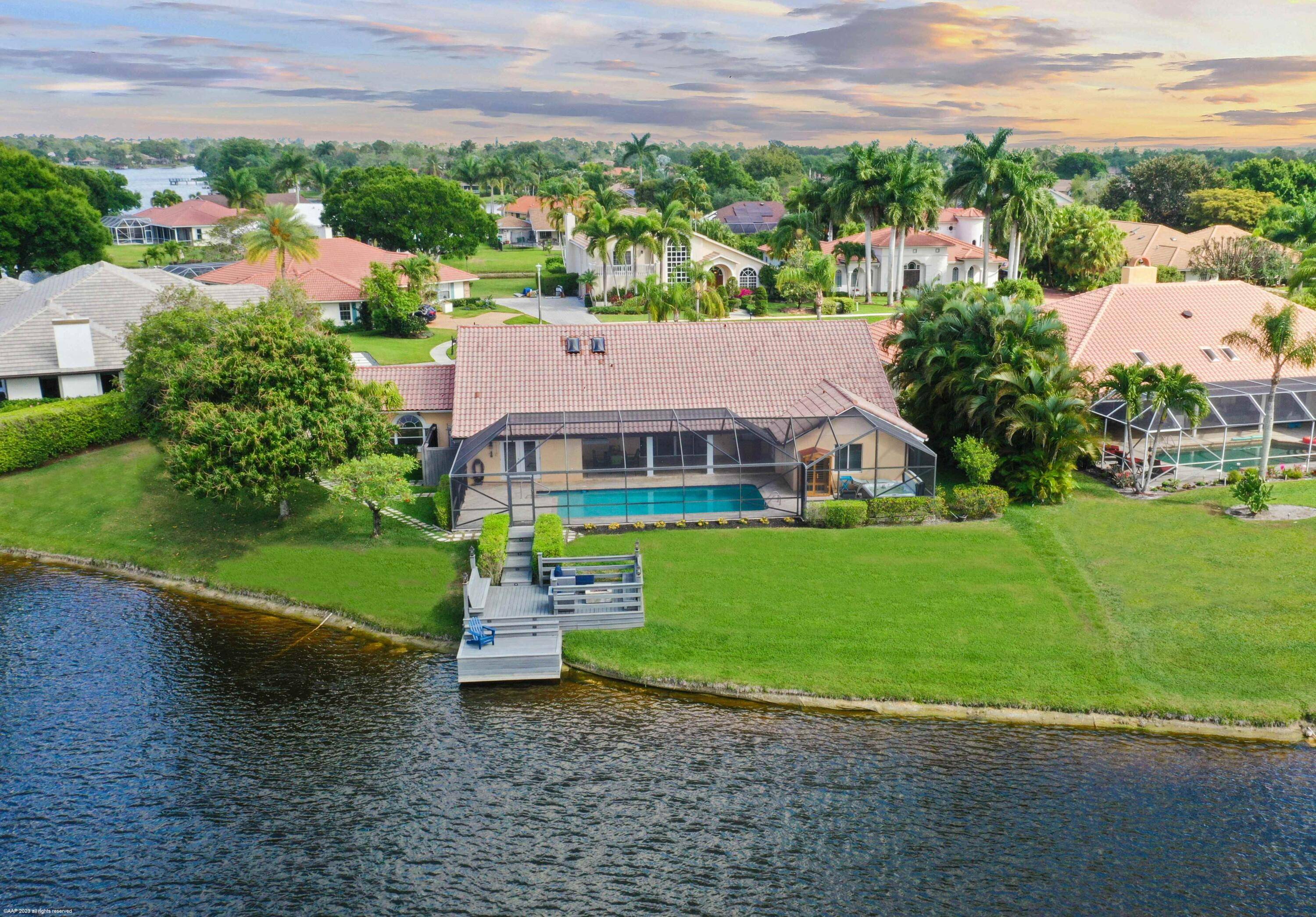 This incredible lakefront property is located in the gated community of Polo West Estates, just minutes away from the horse show venues, shopping and dining.