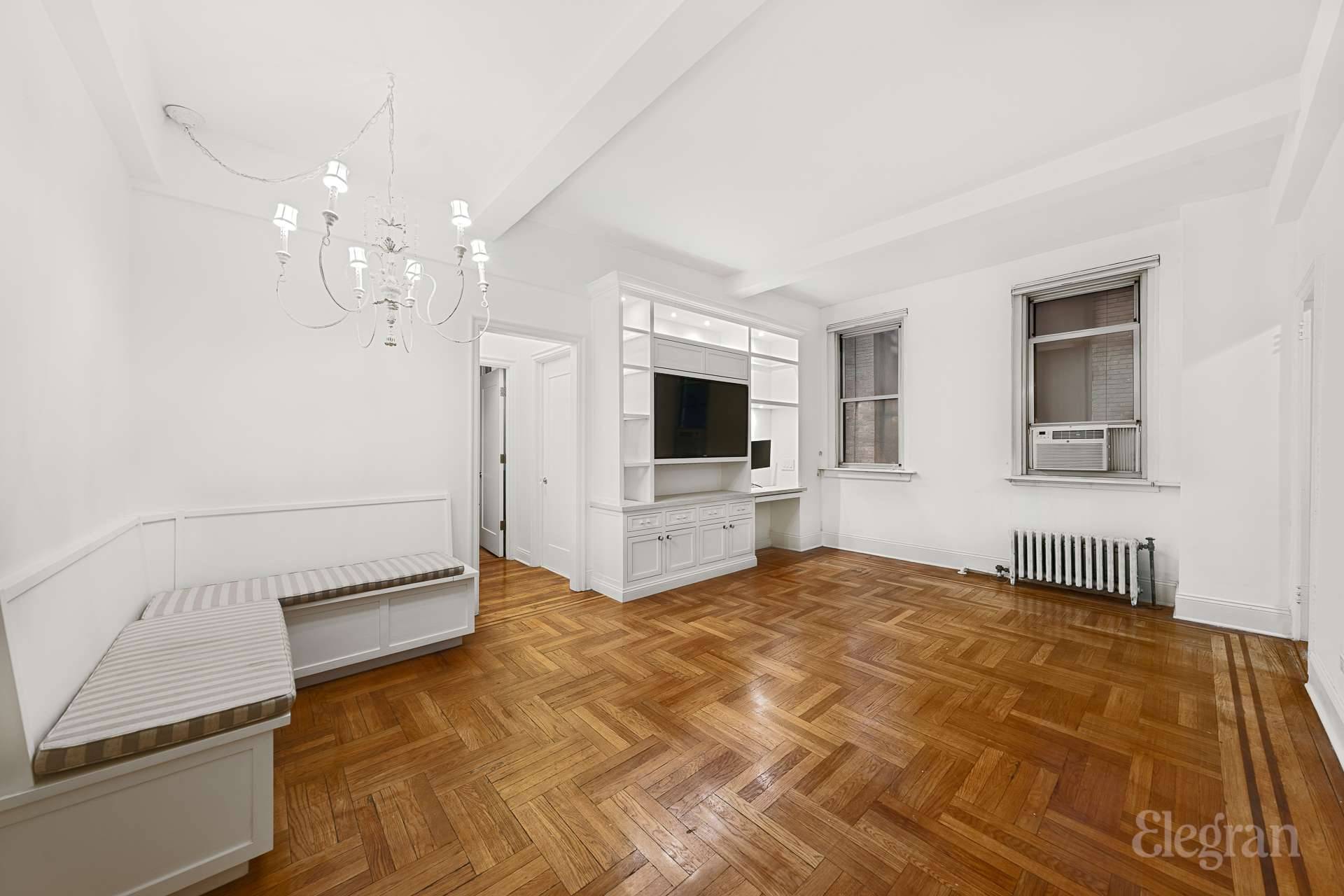 Discover the charm of pre war living in this spacious one bedroom one windowed bathroom home on Central Park West.