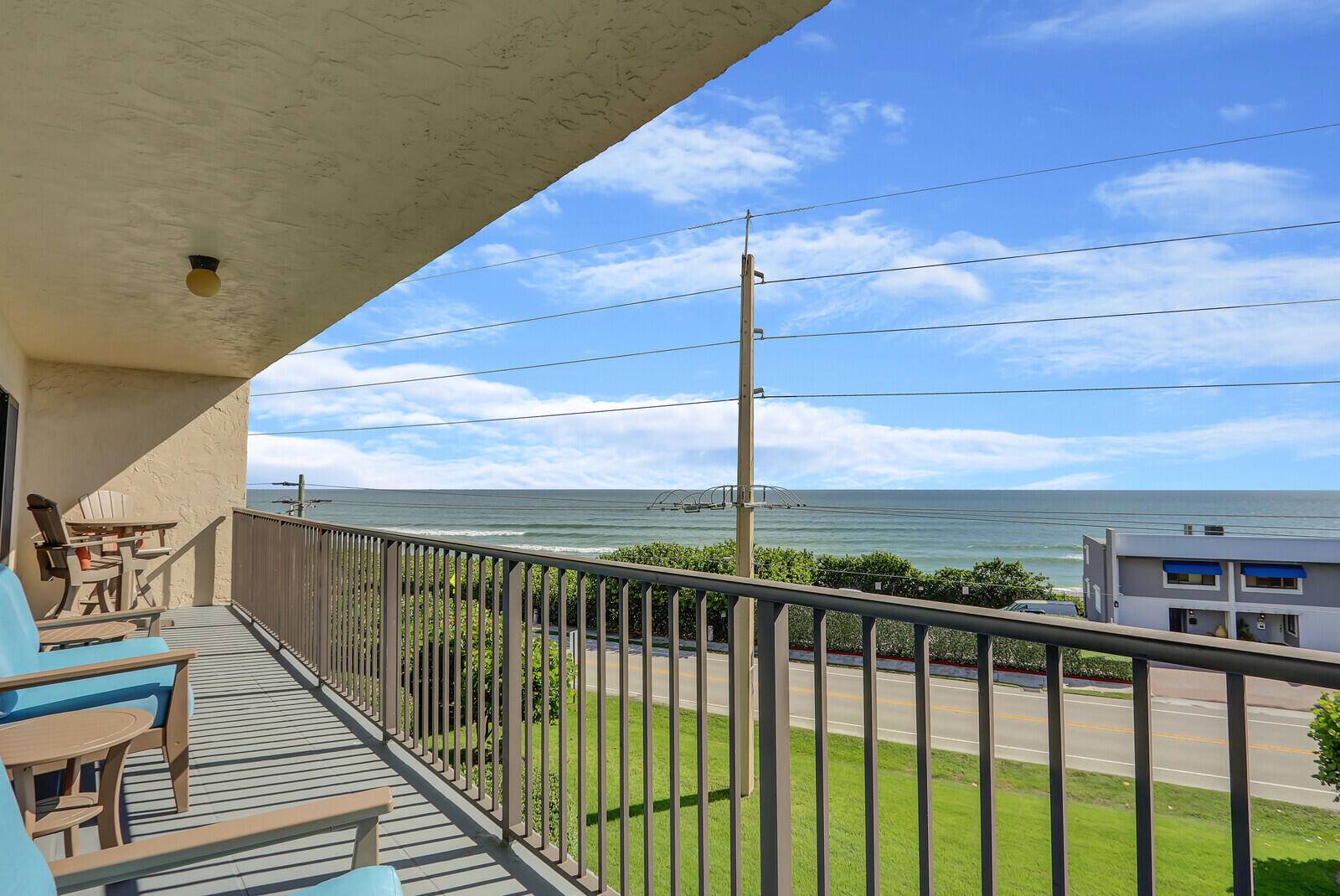 Live the dream in this beautiful beachside condo located directly across the street from the ocean !