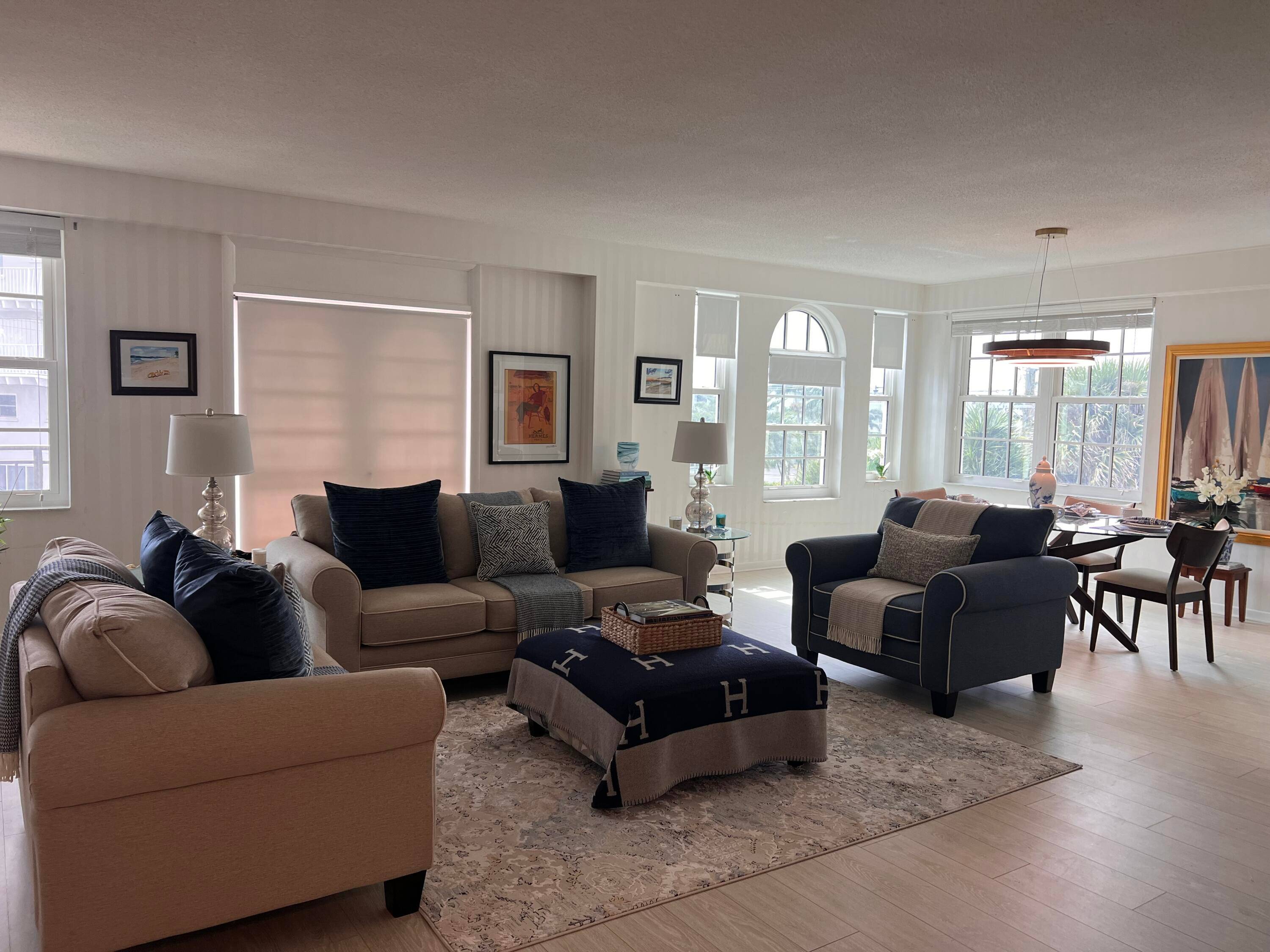 Move right into this beautifully furnished oceanfront condo at La Bonne Vie in Palm Beach !
