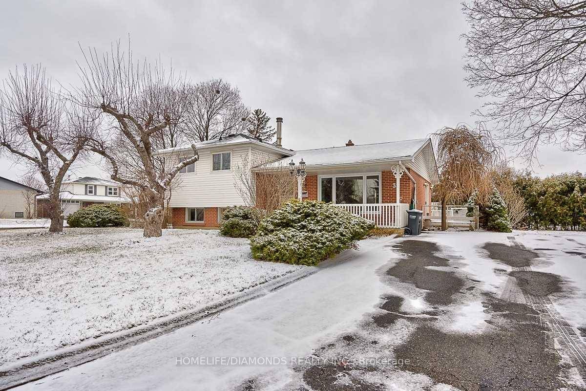 Ideal Location On Large Corner Lot With Beautiful Mature Gardens Loaded With Perennials, Large Pond, And Shrubs, This 3 Level 3 Bedroom Side Split Has Hwd On 2 Levels, Spacious ...