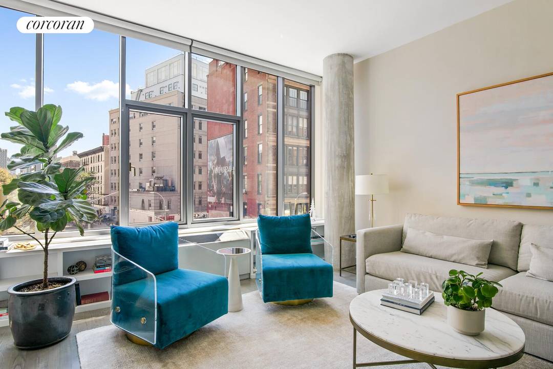 Perfectly positioned at the nexus of SoHo and Nolita, this sophisticated two bedroom, two bathroom residence offers a rare blend of elegance, light, and livability in one of downtown Manhattan's ...