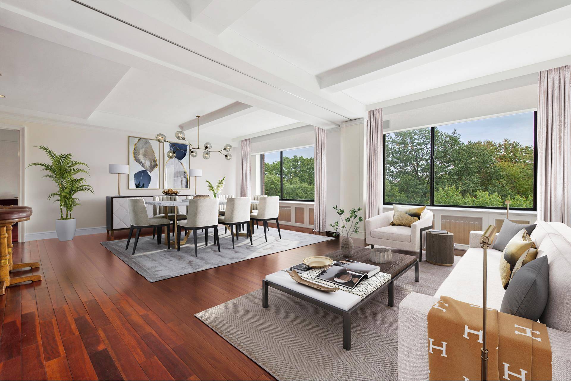 Rare opportunity combine two apartments for a sprawling sixty feet of prime Central Park views at the Bolivar.