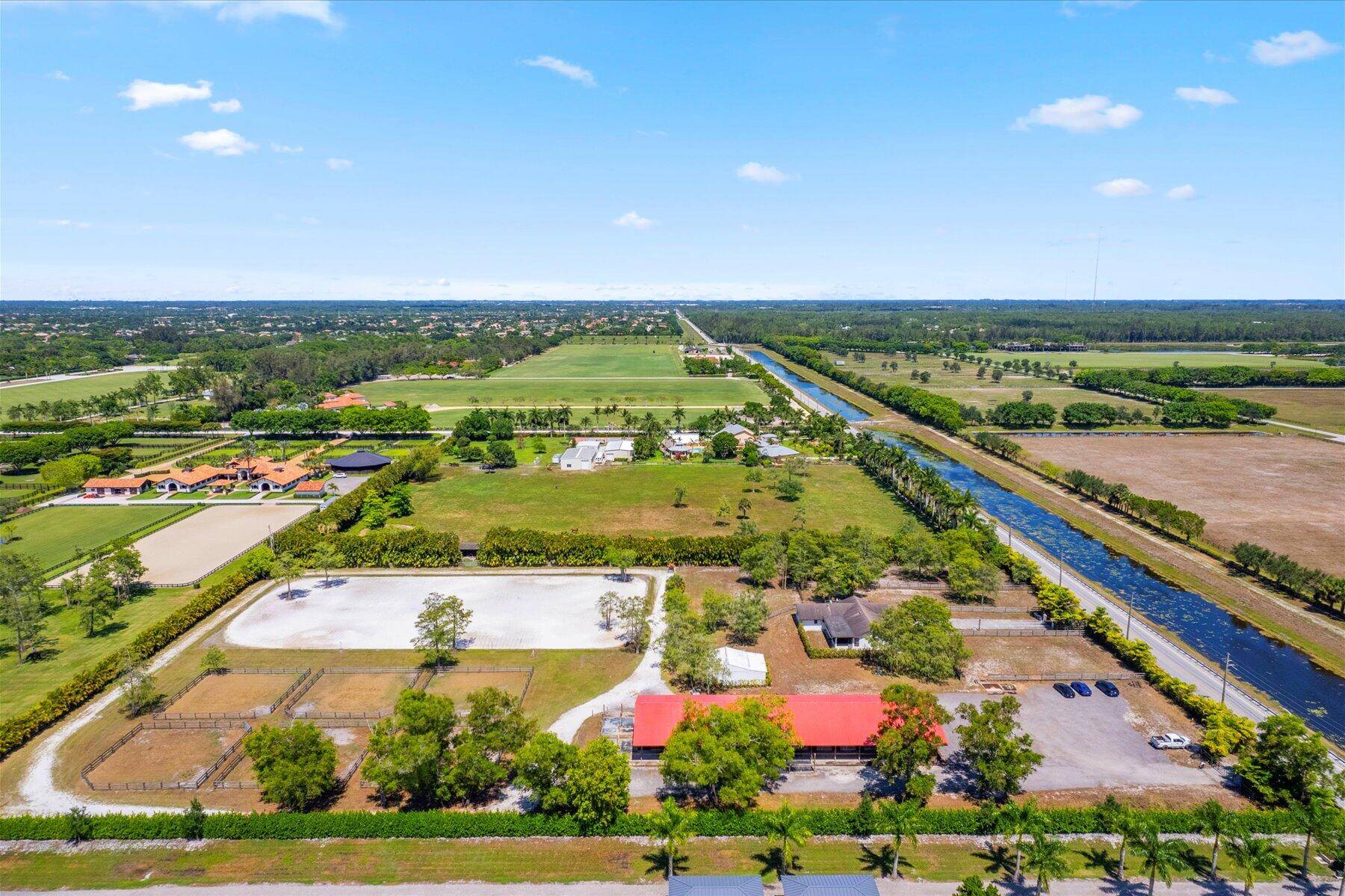 Conveniently located to Wellington's equestrian competition venues, this 18 stall barn with oversized sand ring, 4 bedroom home and ample paddock space situated on over 5 acres and is available ...