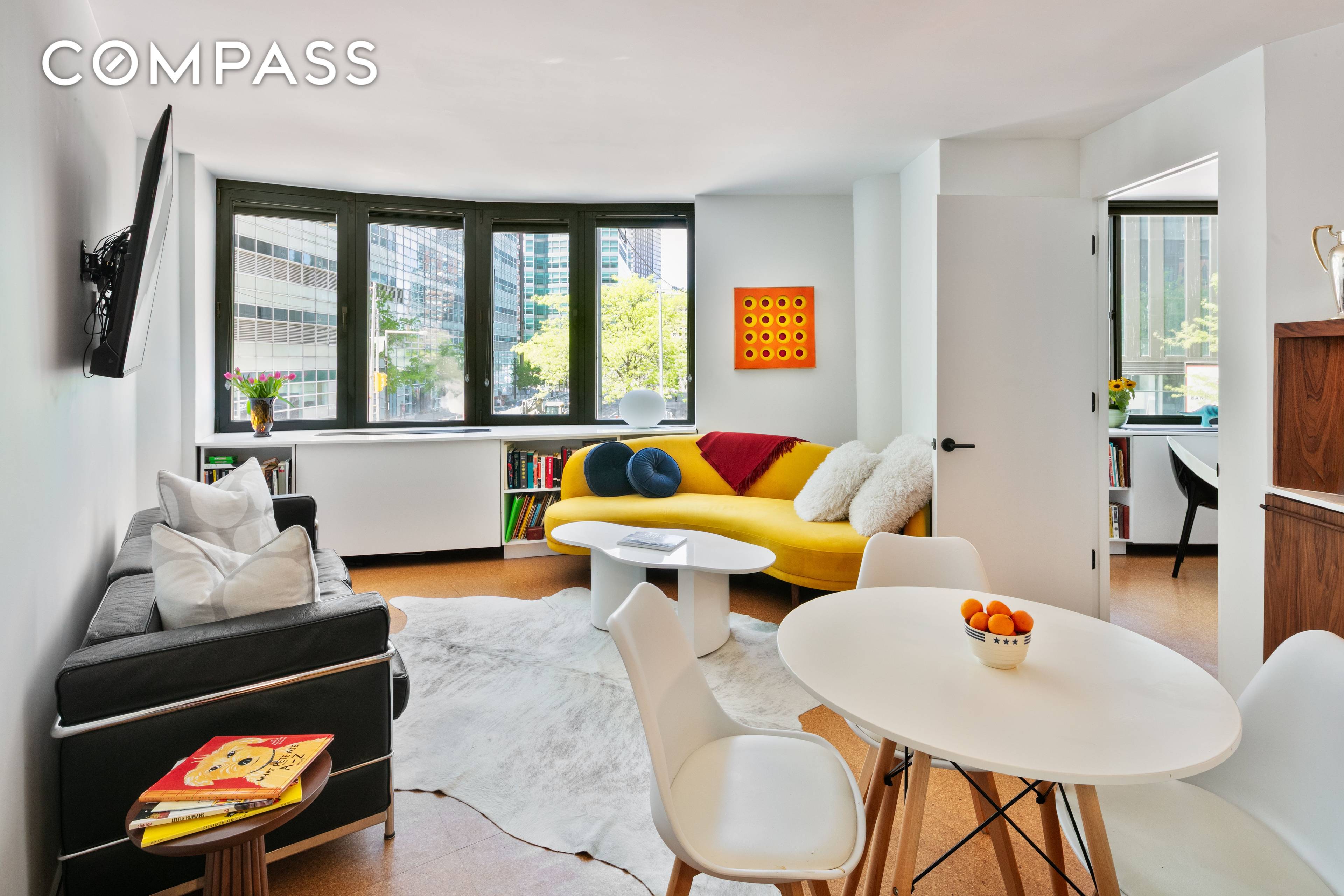 275 Greenwich Street, apartment 2C, had an architect led Green top to bottom renovation, 2 bedrooms, 2 bathrooms.