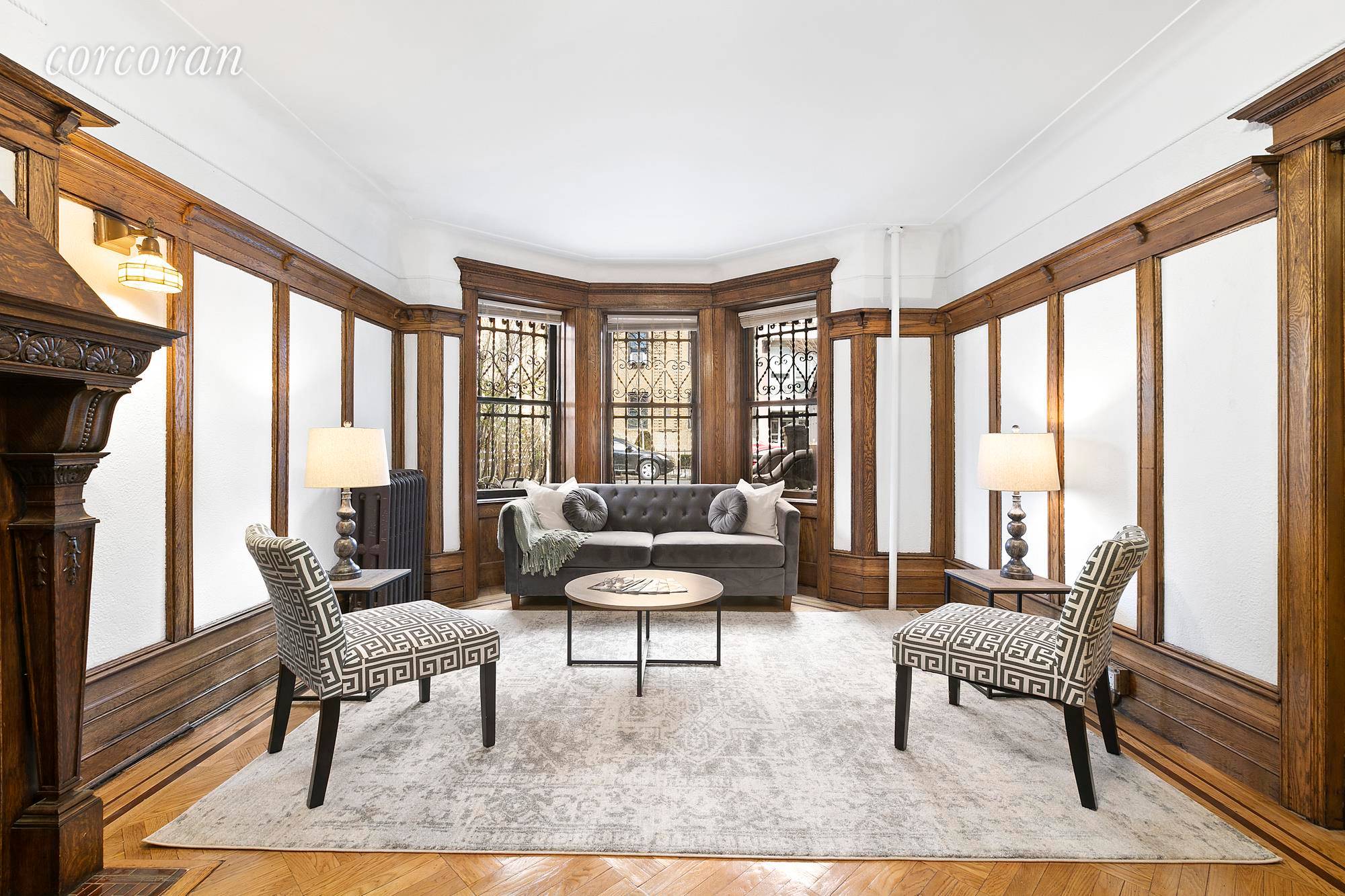 56 Hawthorne is a renovated legal two family limestone townhouse, and a lovely blend of original detail and modern comfort.