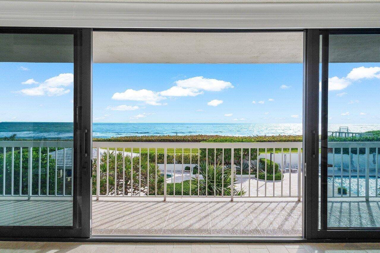Highly desirable 3 bed, 3 full bath home with direct ocean views and expansive 40 foot terrace.
