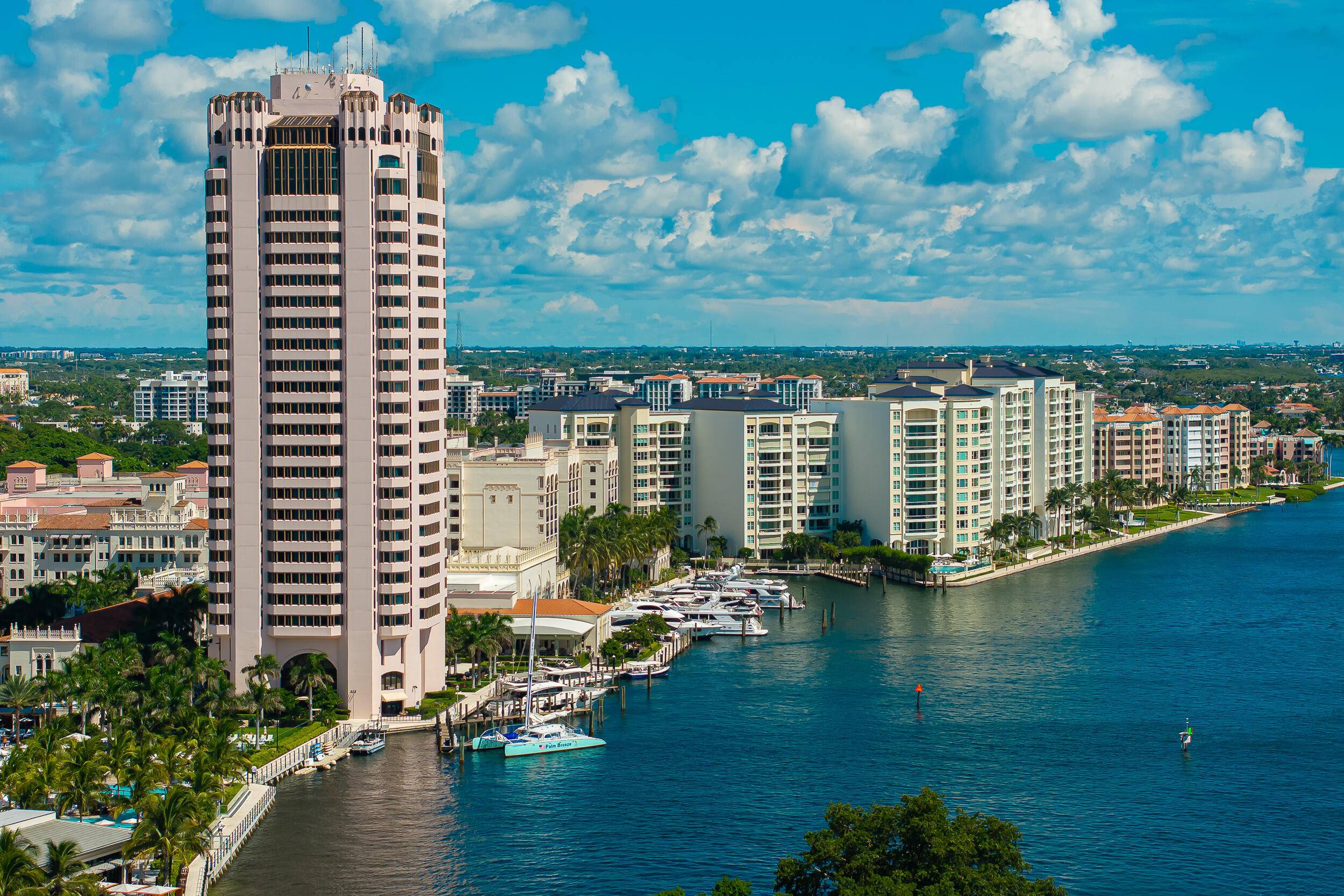 Experience life above Lake Boca at the re imagined Mizner Grand Boca Raton's most exclusive waterfront address on the grounds of The Boca Raton Resort.