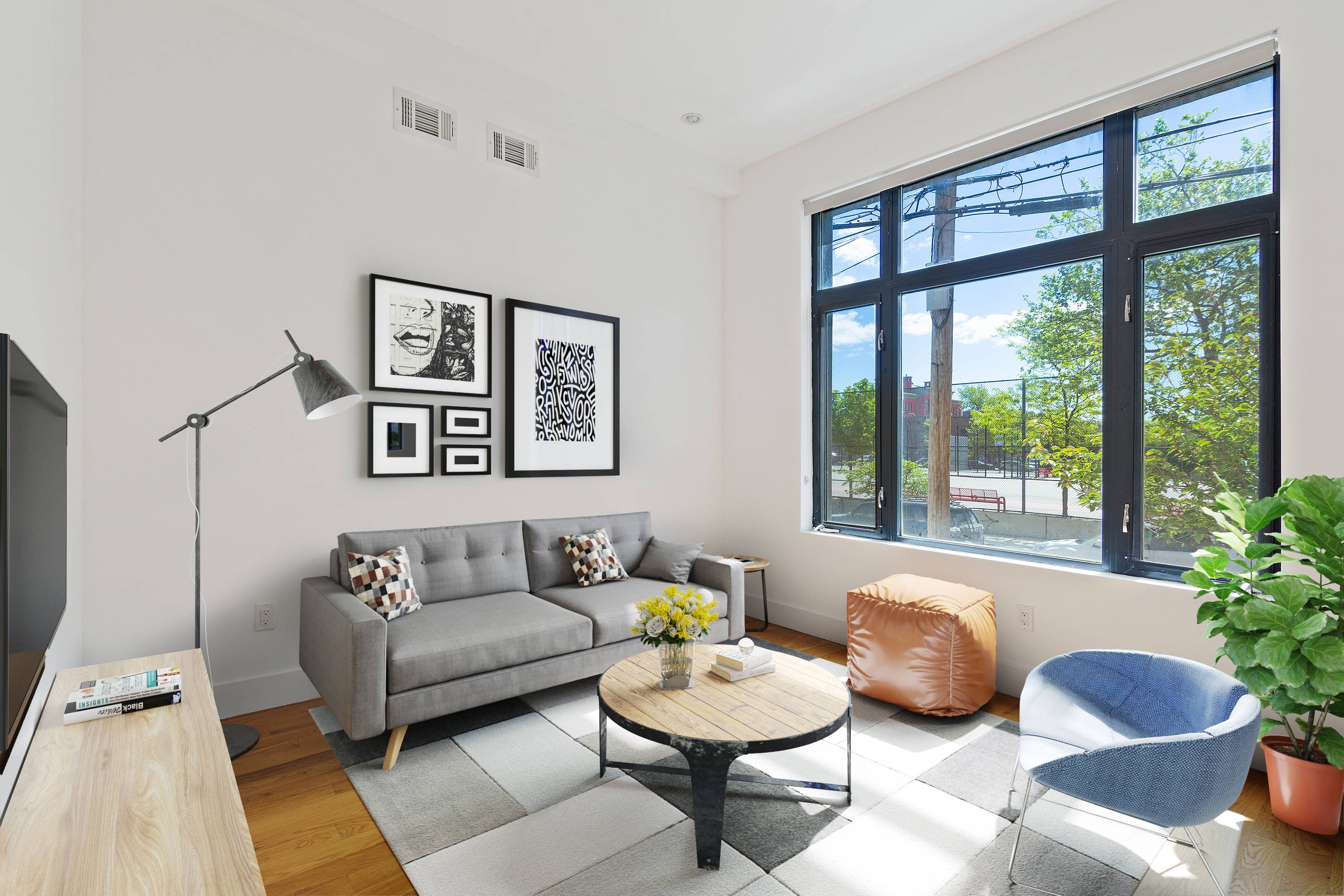 This two family property was fully gut renovated in 2018 and consists of 2 duplex apartments each with their own outdoor space.