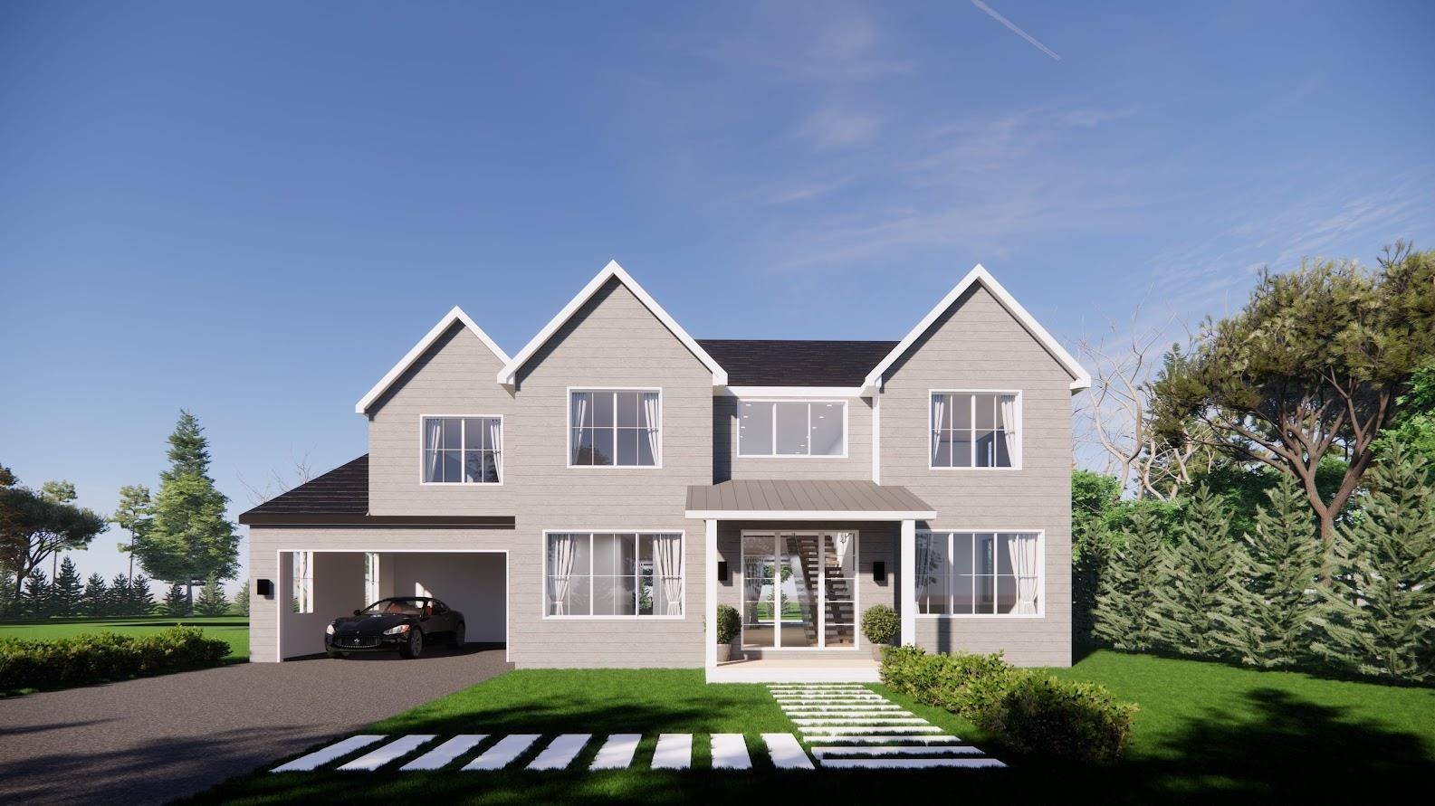 This handsome 5900 square foot new Transitional home is one of two that are being completed now that will be nestled squarely in between the Shinnecock Golf Course, a beautiful ...