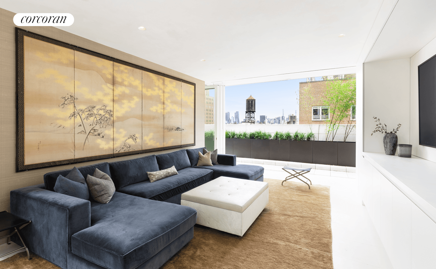 AS FEATURED IN ARCHITECTURAL DIGEST MAGAZINE This designer penthouse with 5 bedrooms, 5 baths and 4 terraces brings breezy California style living to the NYC skyline by seamlessly blending the ...