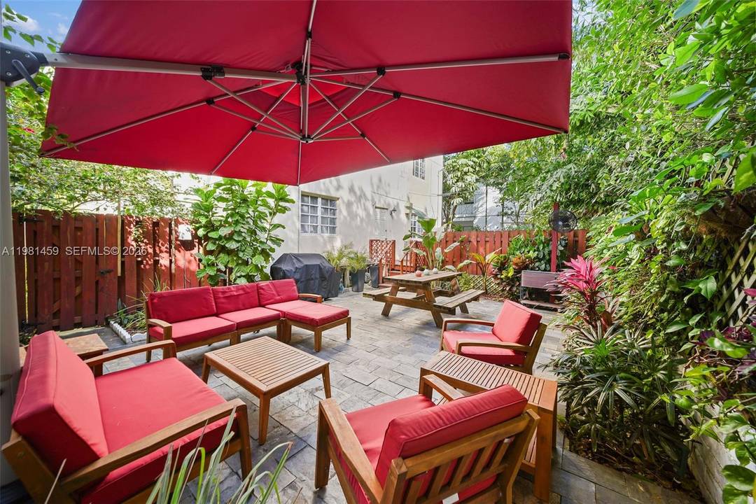 Rarely available in South Beach Welcome to your own, private, backyard PATIO paradise !