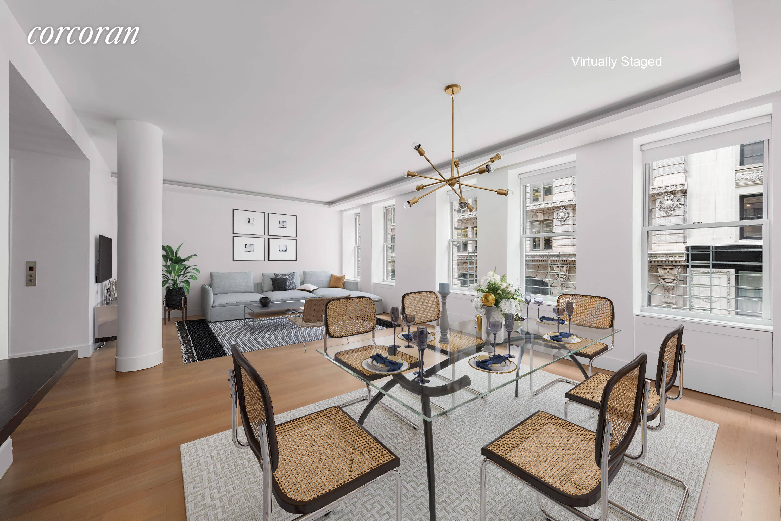 Luxurious Flatiron Prewar Condominium Loft.