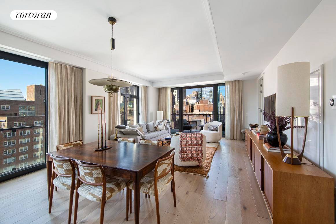 Terraced Rental in New Development Residence 1402 at Hillrose28 is a south, north, and west facing 1, 267 SF 2 bedroom, 2.