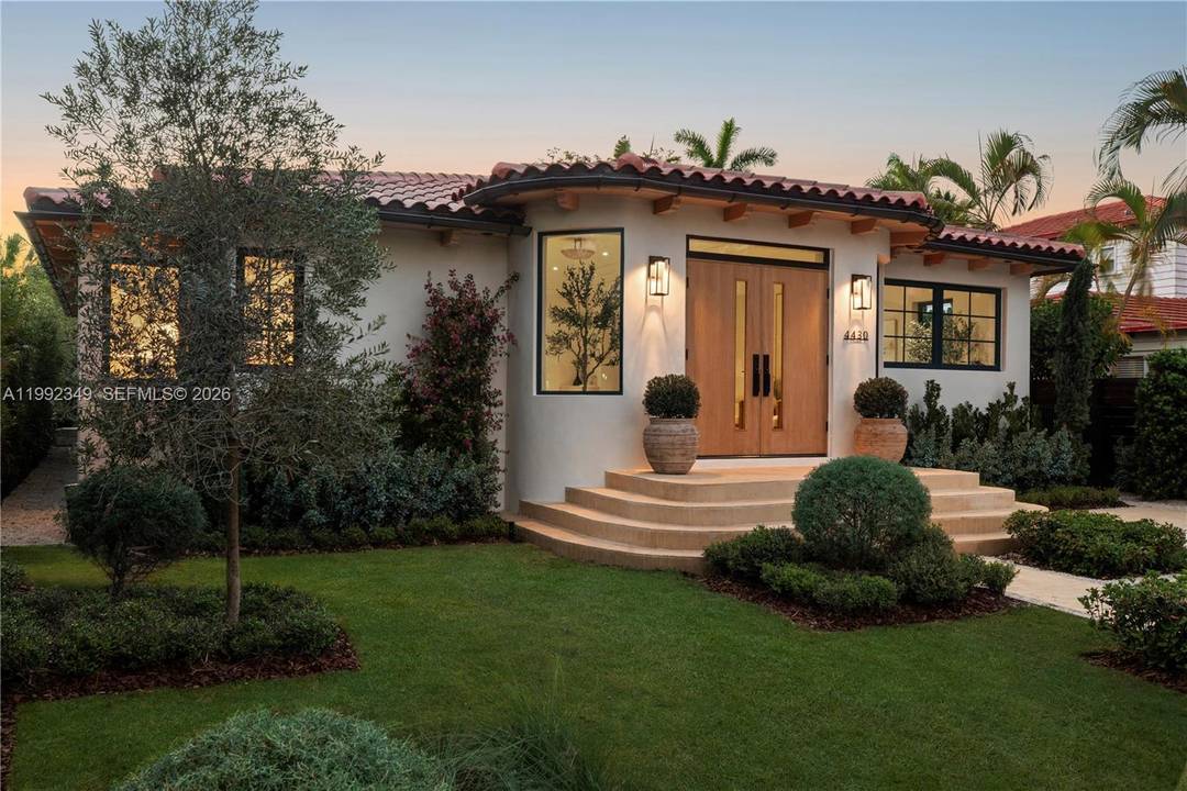 Welcome to 4430 Royal Palm Avenue, a fully reimagined Spanish Mediterranean residence, rebuilt from the studs to embody modern organic living.