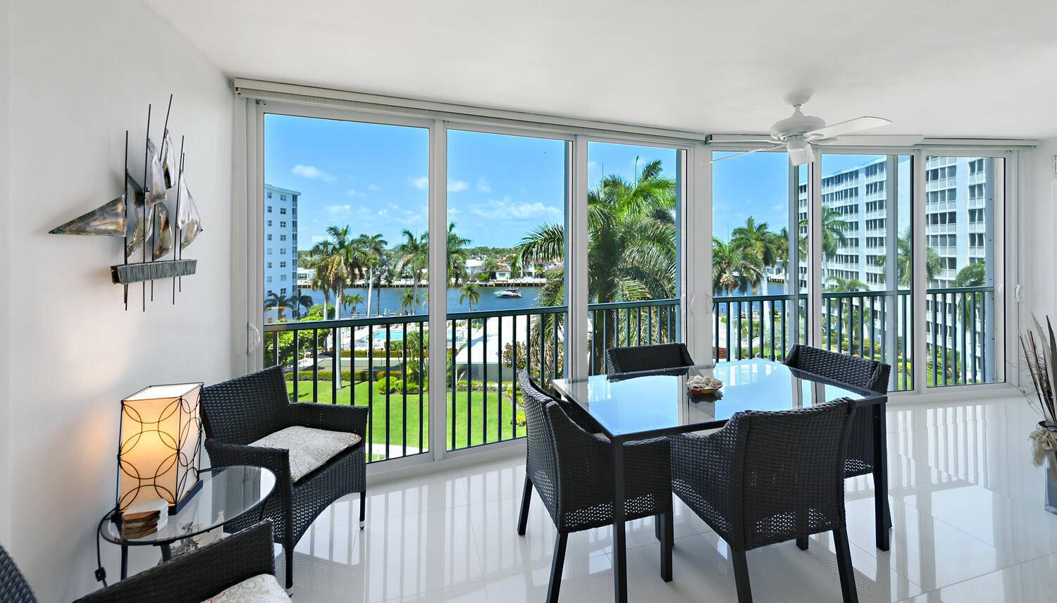 Beautifully renovated, immaculate 6th floor condo with gorgeous views of the Intracoastal and the ocean.