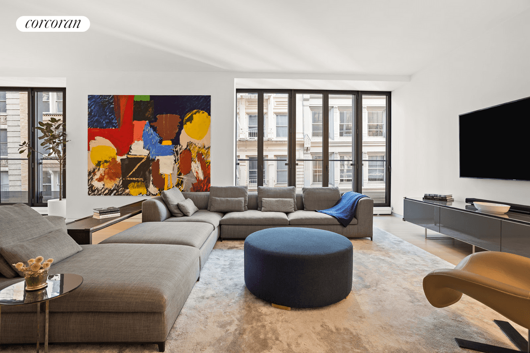 PRICE ADJUSTED Apartment 4A at 27 Wooster Street, located on Grand Street between West Broadway and Greene Street, combines the modern aesthetics of loft living with the privacy and sophistication ...