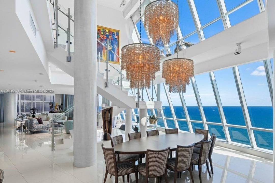 Experience elevated oceanfront living in this reimagined 8, 332 sqft Penthouse showcasing breathtaking 360 degree views of the ocean, downtown Miami, and the intracoastal.