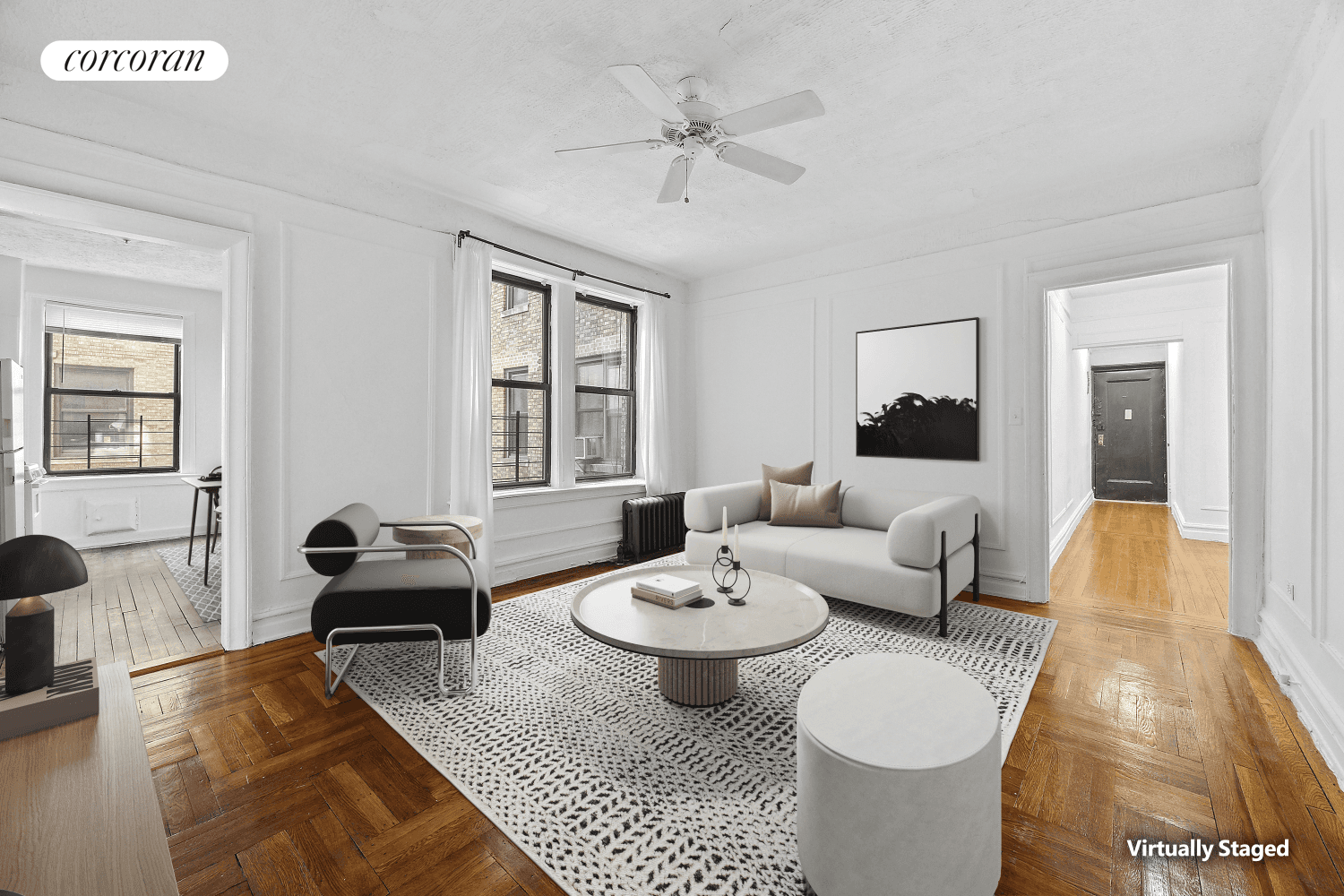 Make an offer on this large, south and east facing two bedroom co op apartment in the wonderful Hudson Heights Washington Heights section of Manhattan.