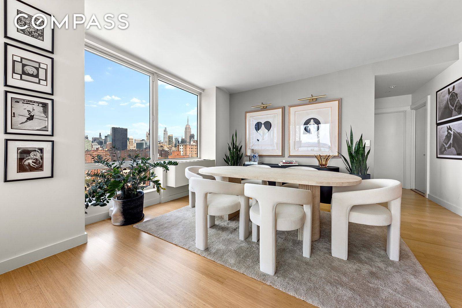 Residence 2208 A Spacious Corner Two Bedroom with Breathtaking Skyline Views Perched atop The Caledonia in prime West Chelsea, Residence 2208 is a sun drenched corner two bedroom offering a ...