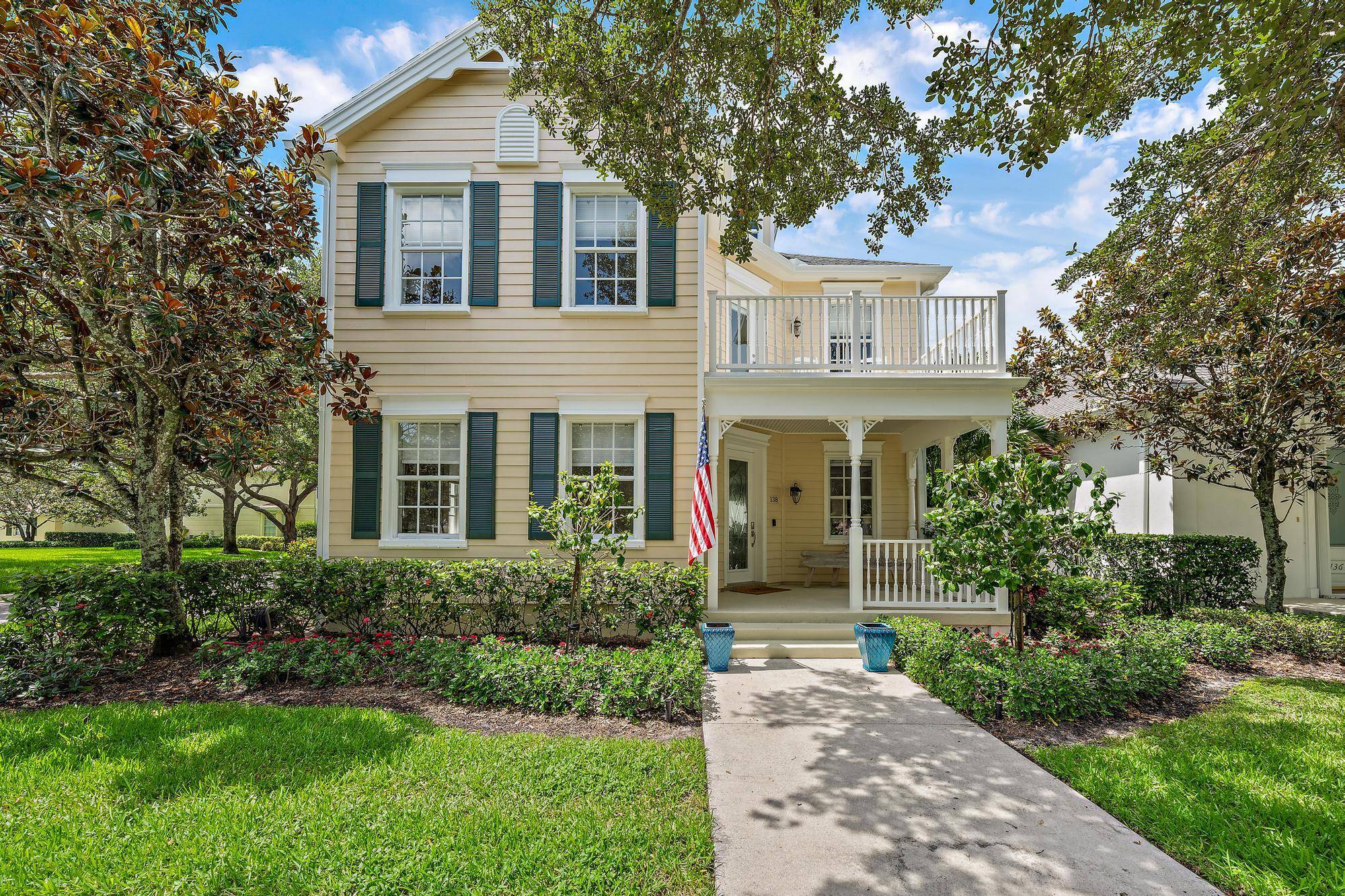 Experience easy living in this immaculate, beautifully furnished home perfectly situated across the street from the community pool, playground, and clubhouse in New Haven Abacoa, one of the most desirable ...