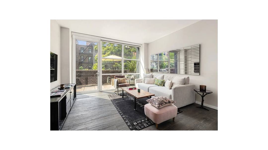 Eklund Gomes Team at Elliman presents this Unique, Quiet amp ; Sun flooded 1 Bedroom Condominium in a Doorman Building with PRIVATE outdoor in Nolita.