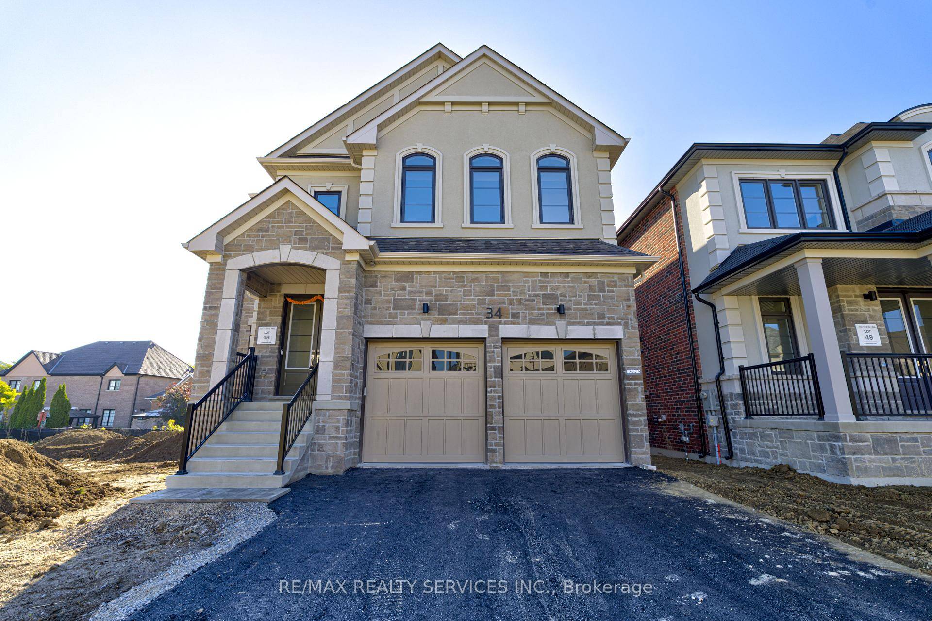 AAA location..... Stunning Brand new 4 bedroom, 4 bathroom detached home with 2 primary bedrooms on second floor.