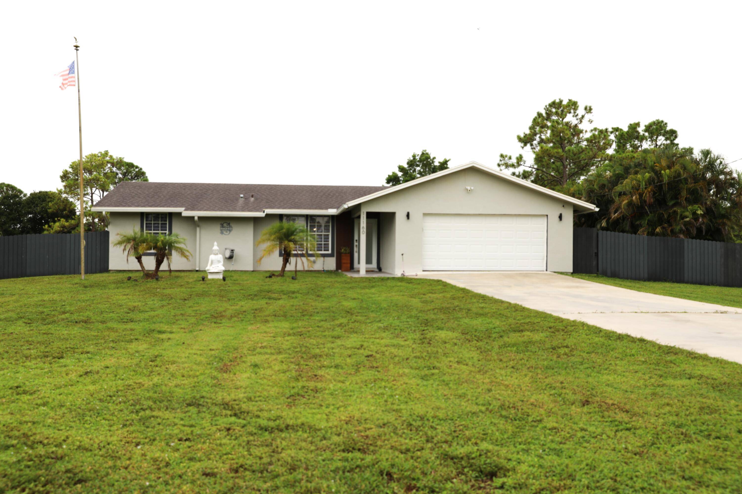 Single family home in the highly desirable community with 4 bedroom, 2 bath and 2 car garage, sitting on 1.