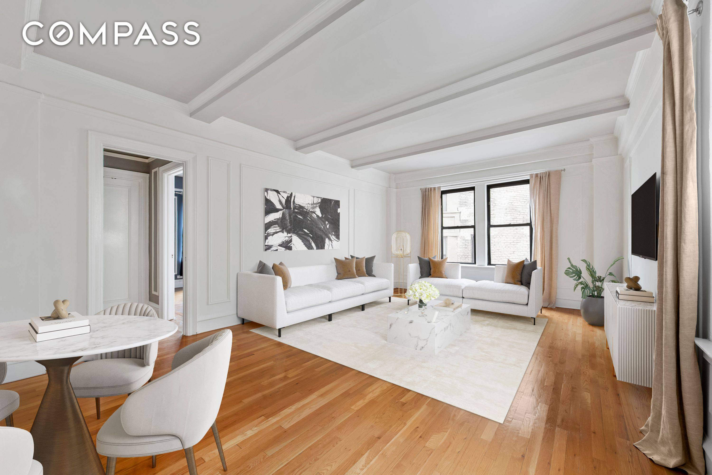 Jewel box, grand one bedroom apartment at the coveted prewar Alfie Arms cooperative.