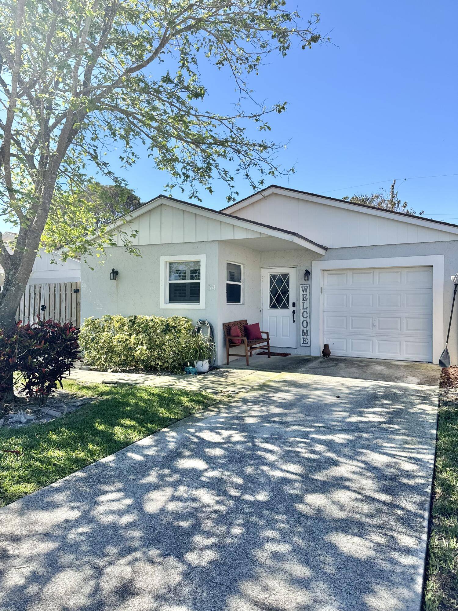 Come take a look at this adorable light filled 2 bedroom, 2 bath CBS single family home.
