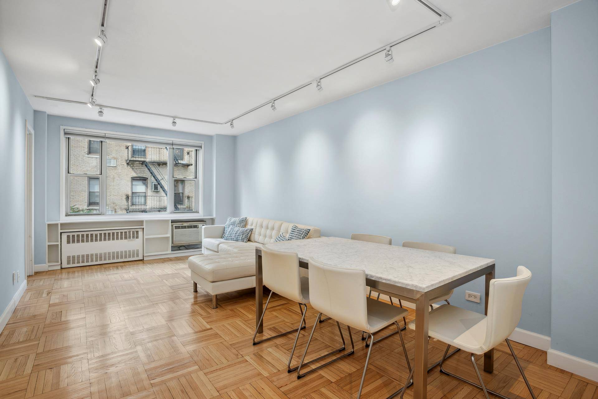 Welcome to residence 4B, a one bedroom apartment that offers a blend of modern comfort and thoughtful design.