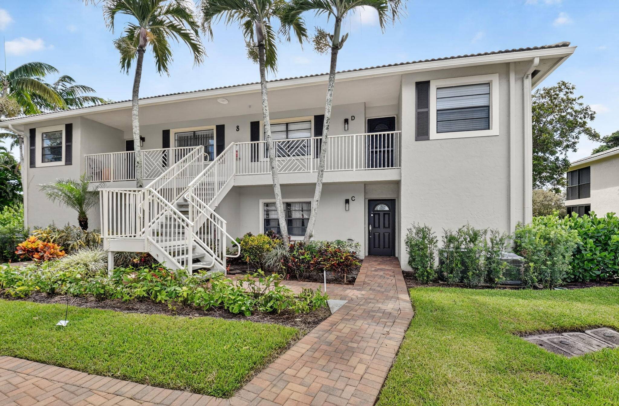 Welcome to your charming first floor corner unit with beautiful panoramic golf course views and sunny south exposure.