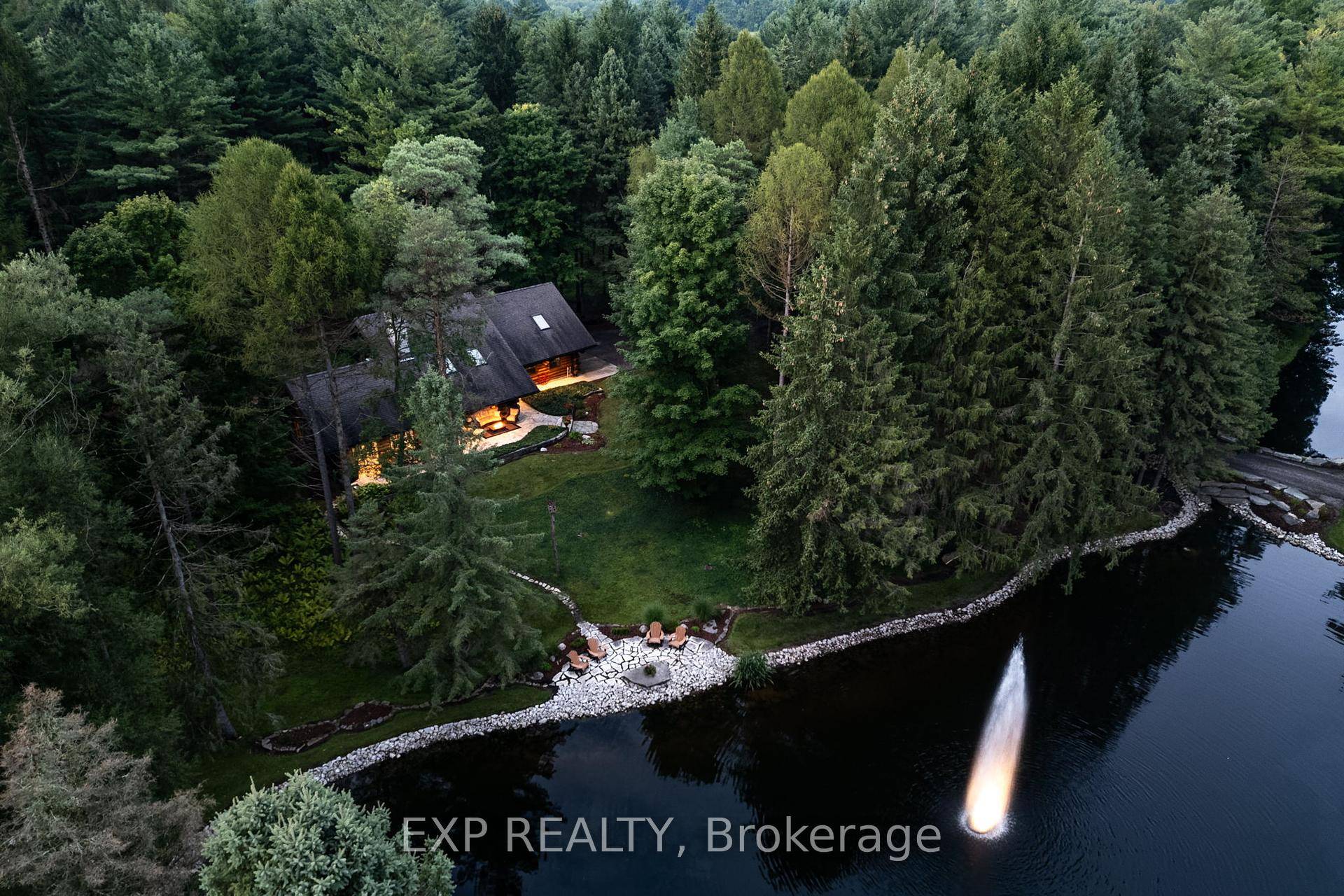 Hidden down a private tree lined driveway deep in the Carolinian forest on the edge of London and minutes from Delaware, this one of a kind property offers TWO HOMES ...