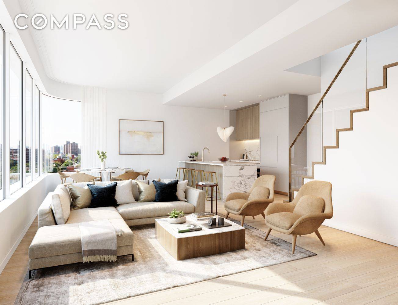 This brand new penthouse unit, the largest in the building, boasts two private terraces of a total 649 square feet, 9 foot high ceilings, and expansive windows with ample natural ...