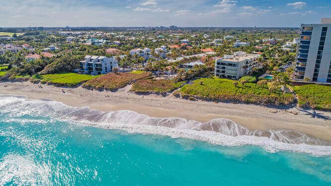 2BR 2BA oceanfront condo in a boutique Juno Beach building.