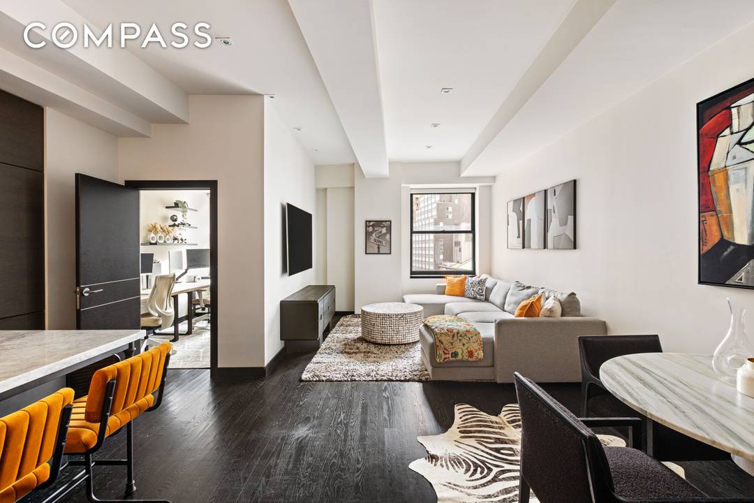 Sleek sophistication meets smart design in this expansive 1, 100 SF loft at the acclaimed Armani Casa, 20 Pine Street.