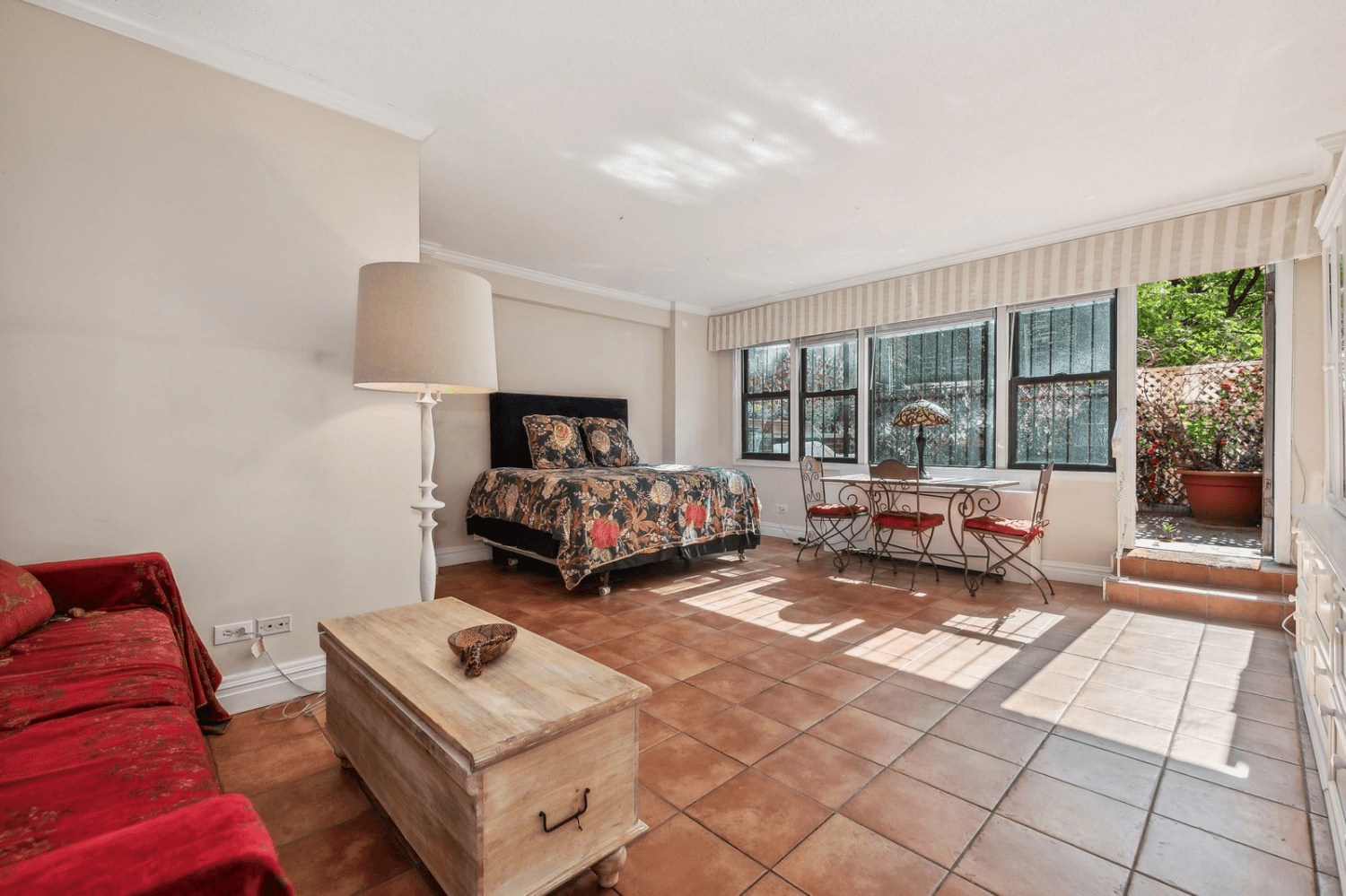 Enjoy your morning coffee on your private patio.