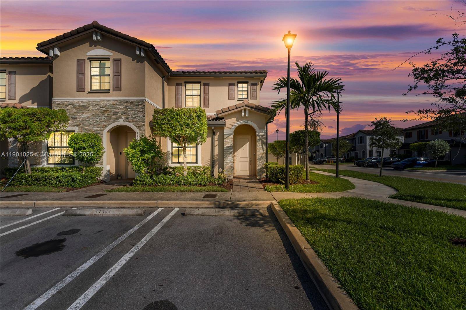 Beautiful 2019 built corner unit townhouse with very low HOA fees !